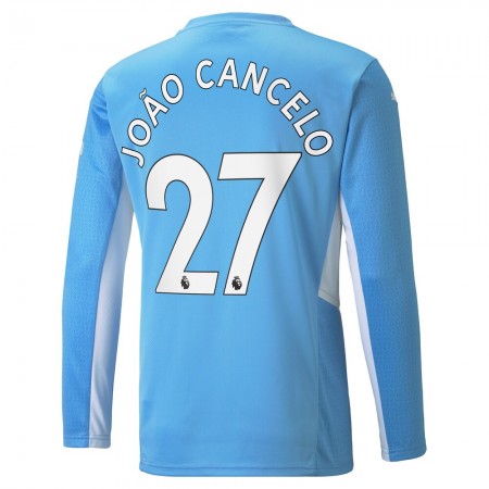Billiga Fotbollströjor Manchester City Joao Cancelo 27 Hemma tröja 2021/22 Långärmad